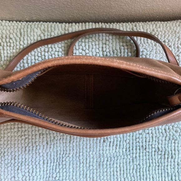 Coach Light Brown Tan Leather Shoulder Bag Made in NYC USA Vintage - Picture 10 of 12